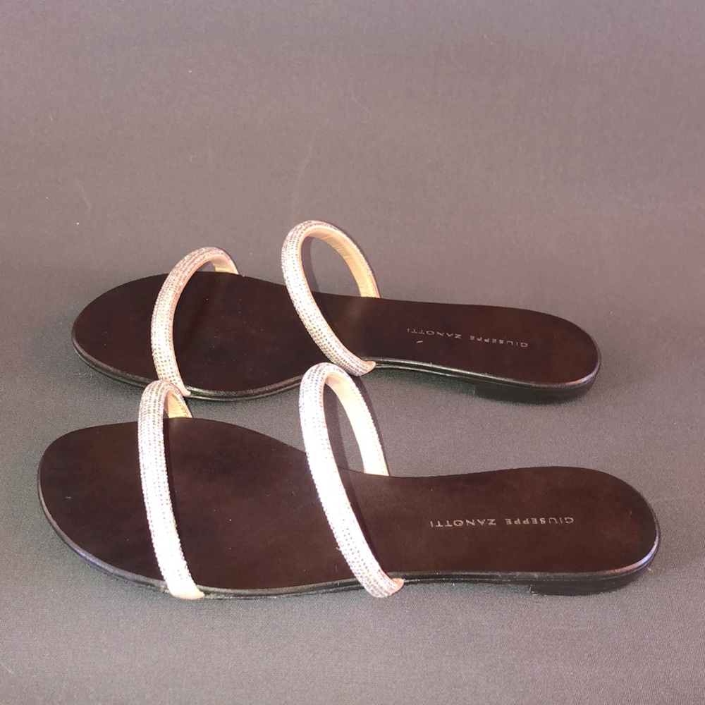 Giuseppe Zanotti Crystal Strap slippers